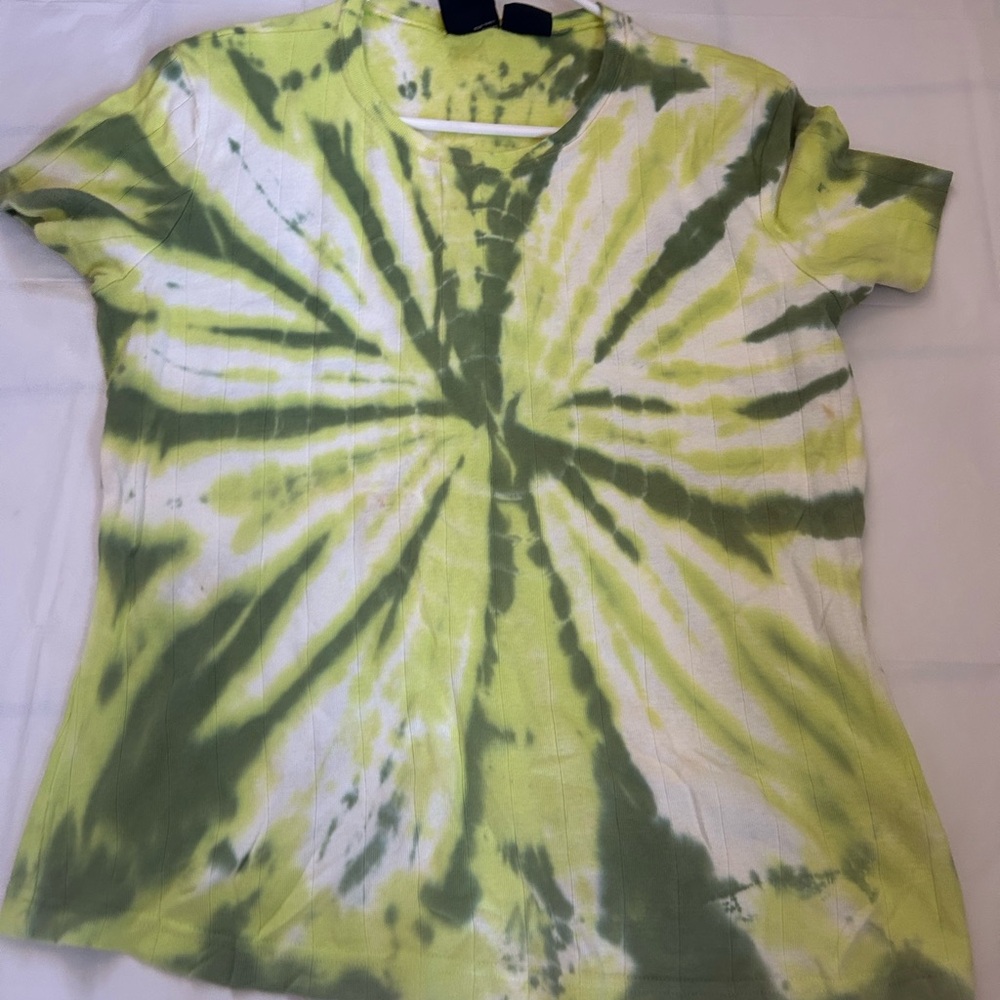Route 66 Green Tie-Dye Short Sleeve Tee